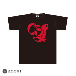 CDJ2022 リボンロゴTシャツ ブラック（S・M・L・XL）フロント